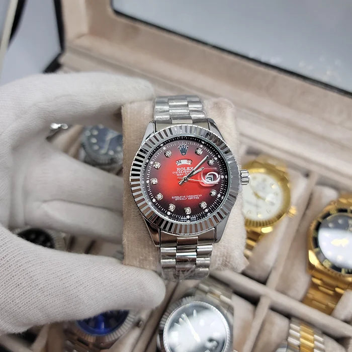 RLX Silver (Red Dial)