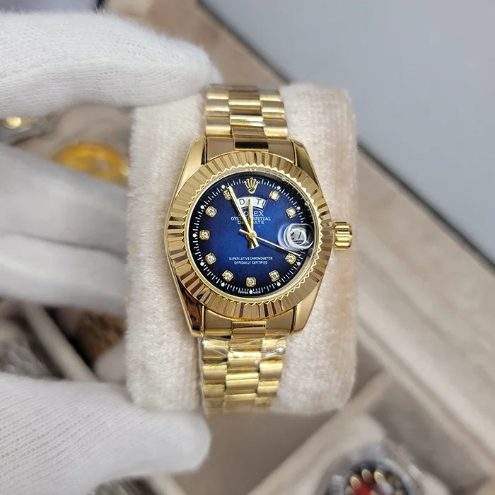 RLX Day Date Golden (Blue Dial)