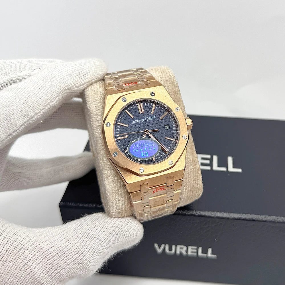 AP Auto (Rose gold Blue Dial)