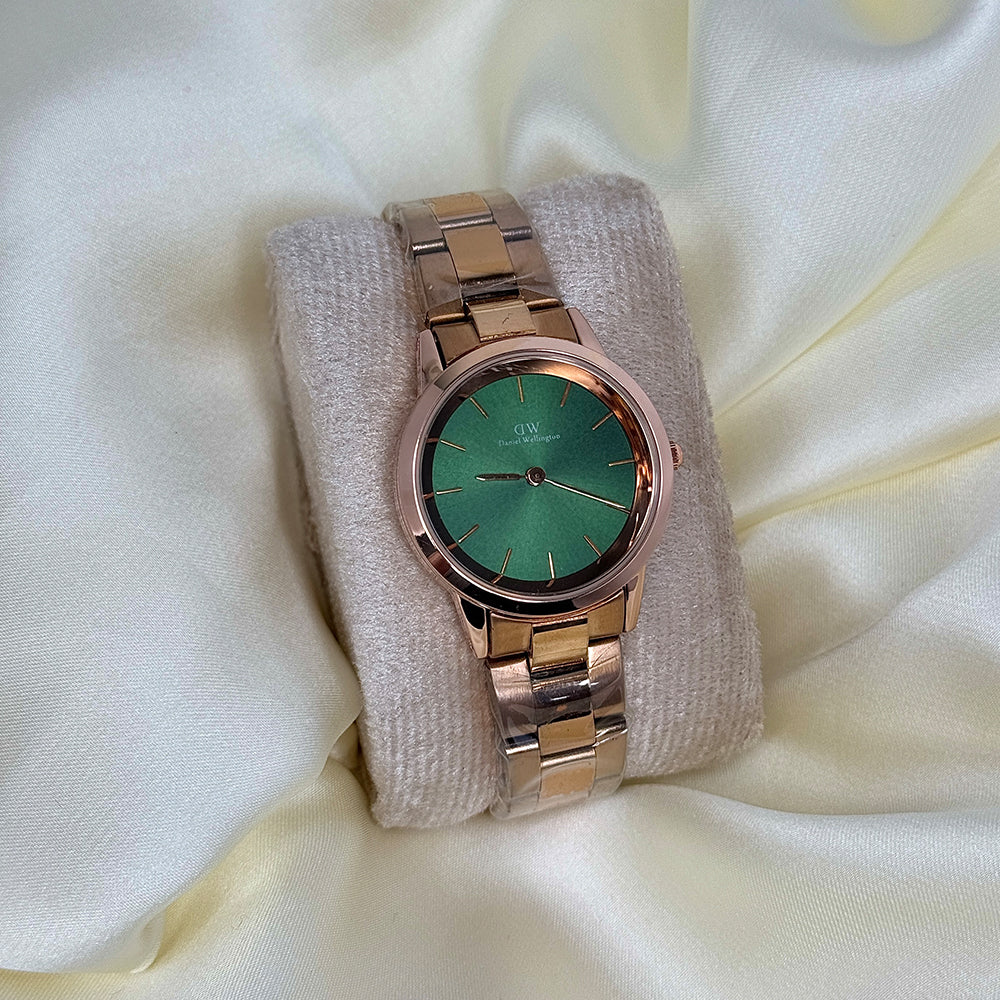 DW Watch Rose Gold (Green Dial)