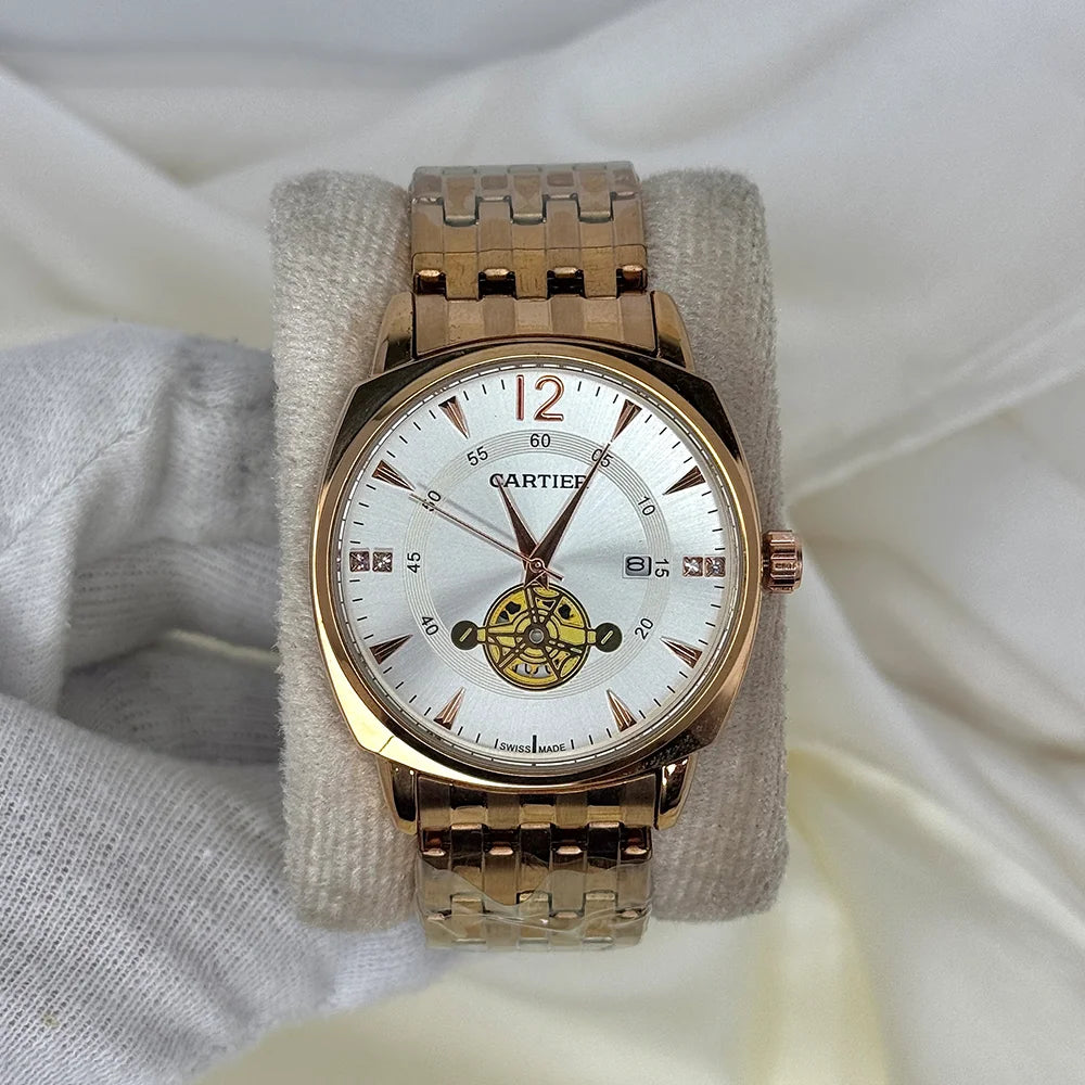 Cartier Rose Gold (White Dial)