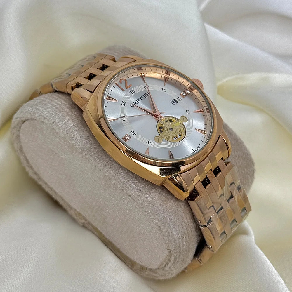 Cartier Rose Gold (White Dial)